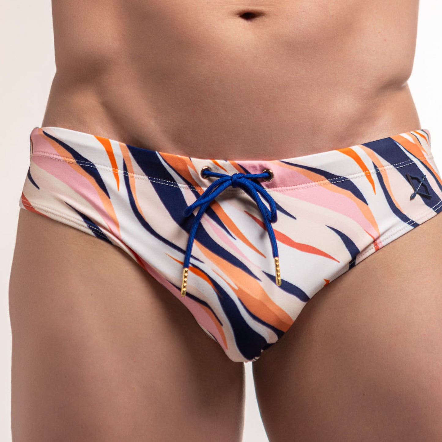 Bow Swim Brief | Pink Tiger Print