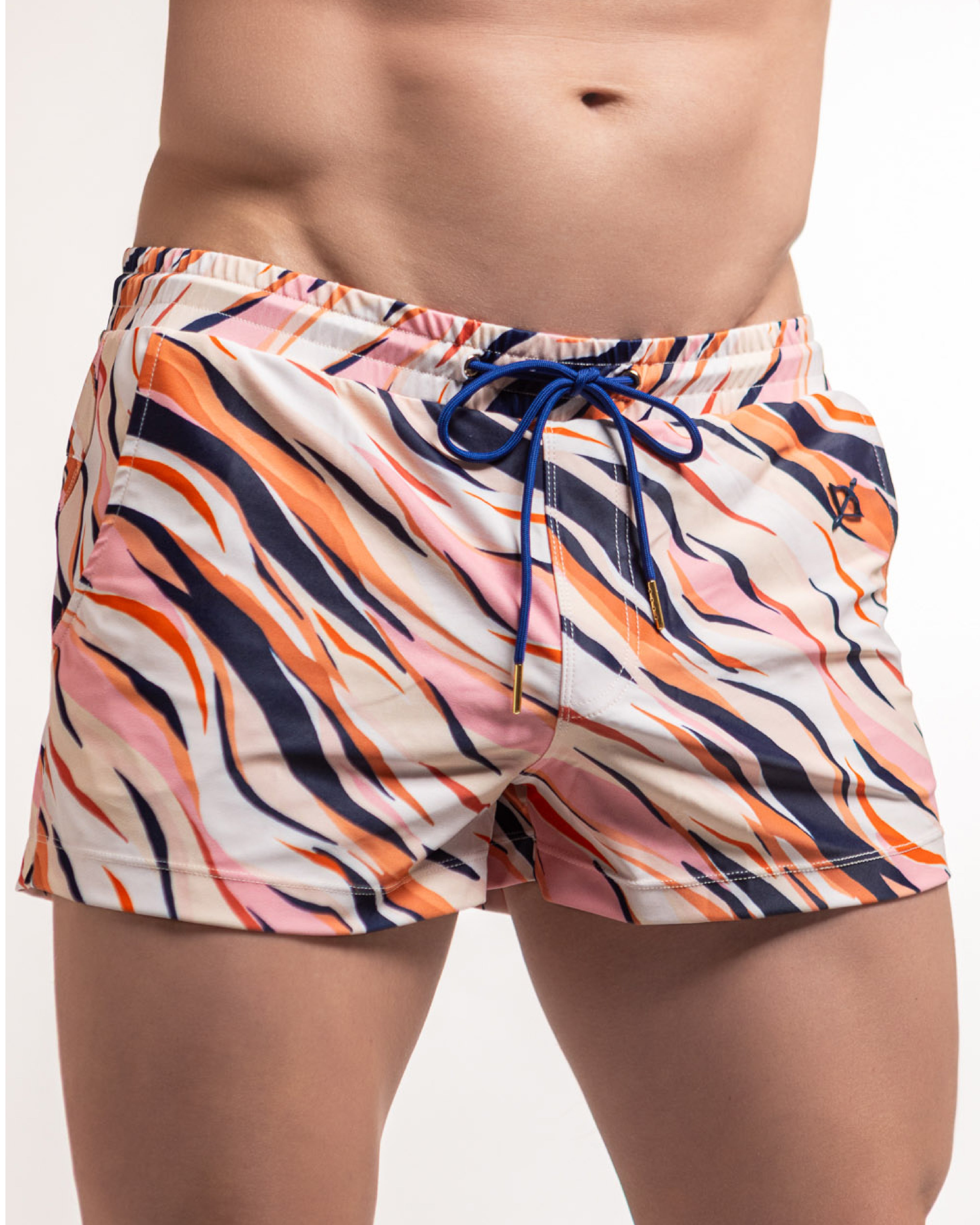 Arrow 3" Swim Short | Pink Tiger Print