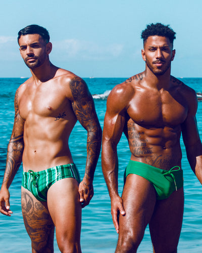Apollo Swim Brief | Sea Green | Sculpted Fit & Metal Hardware