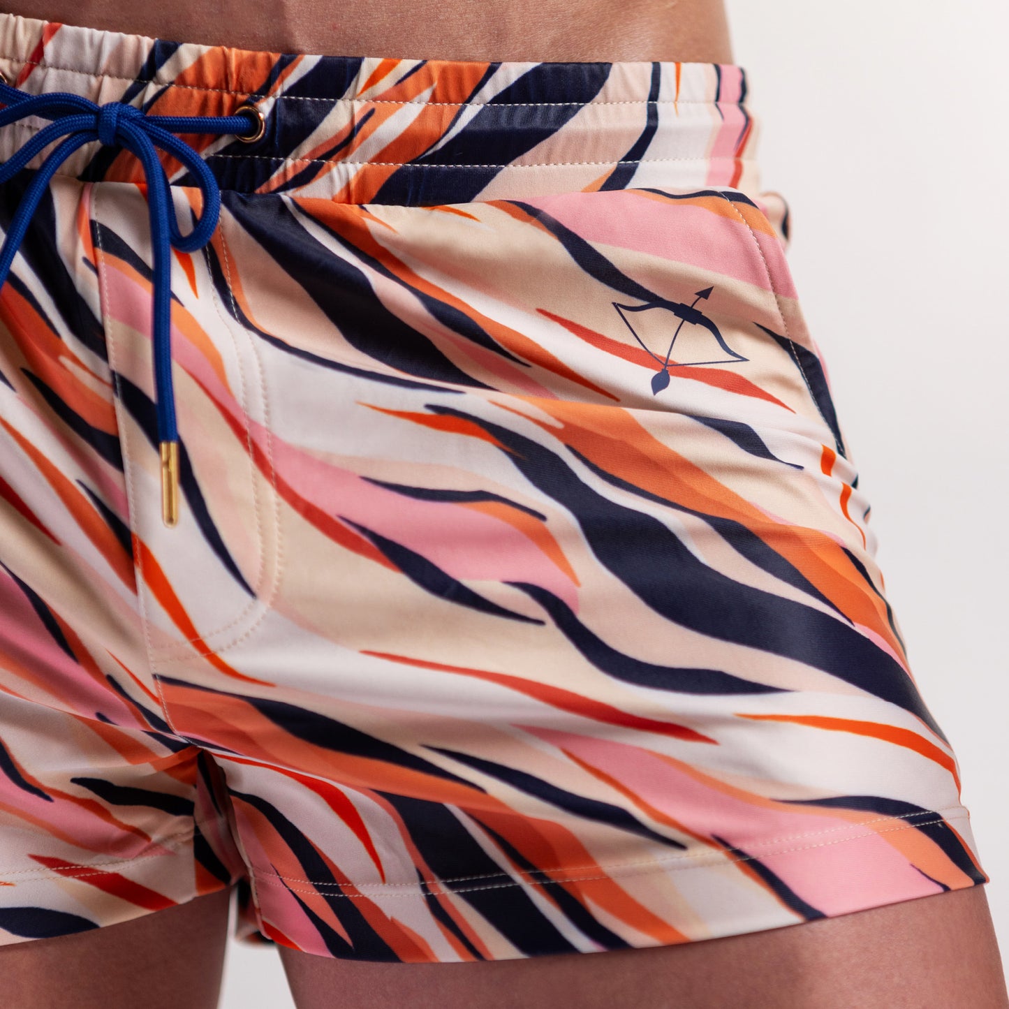 Mens Swim Short 3" | Pink Tiger Print