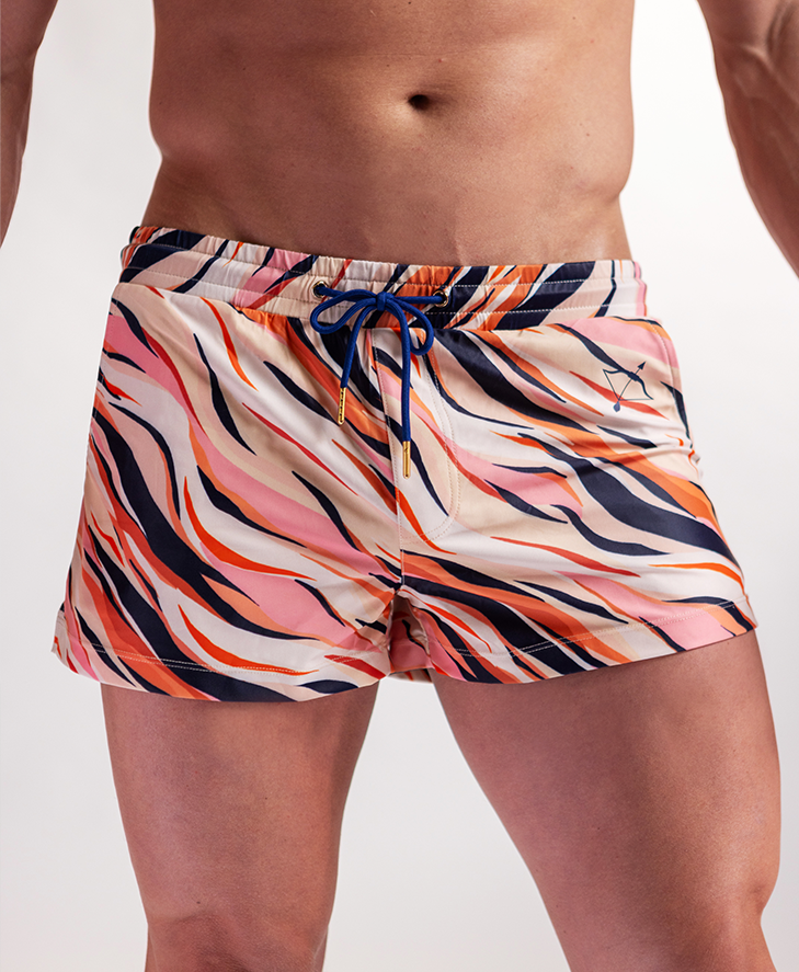 Bundle Deal: Pink Tiger Print Swim Short & Brief – Save 20%!