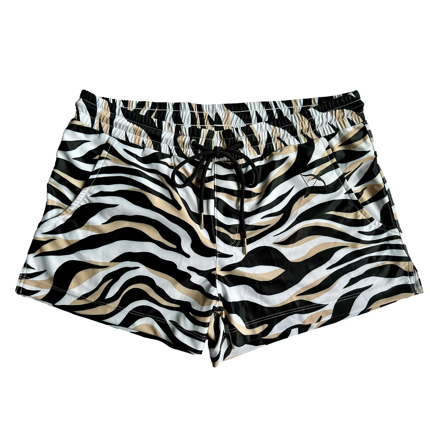 Mens Swim Short 3" | Zebra Print