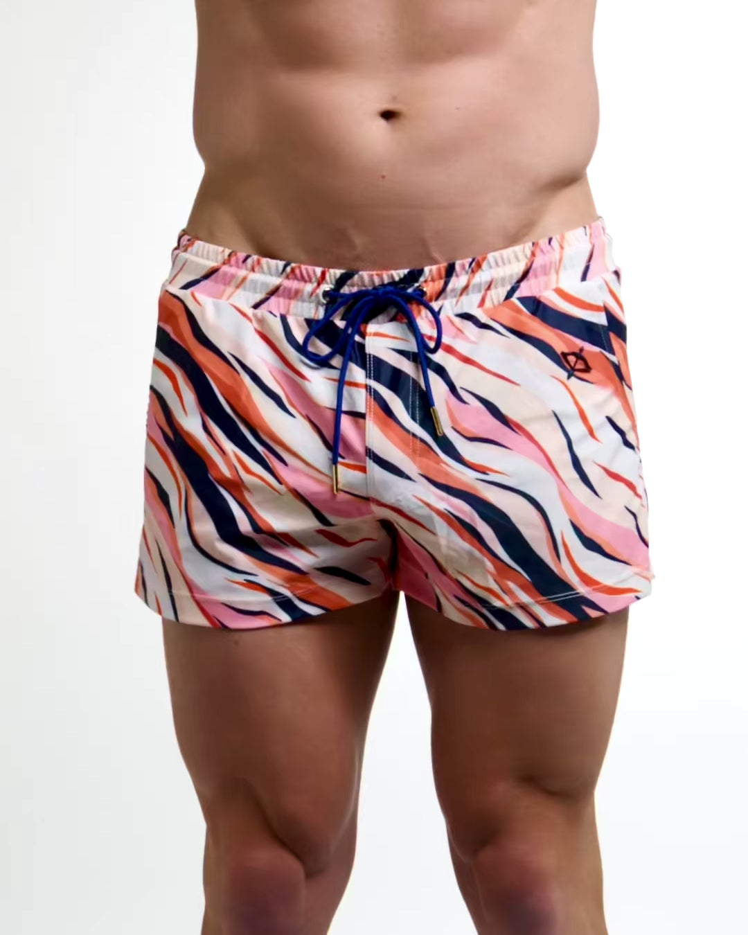 Arrow 3" Swim Short | Pink Tiger Print