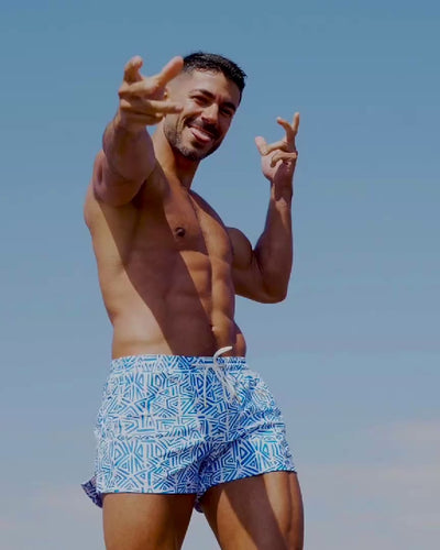 Arrow Swim Short | Blue Haze